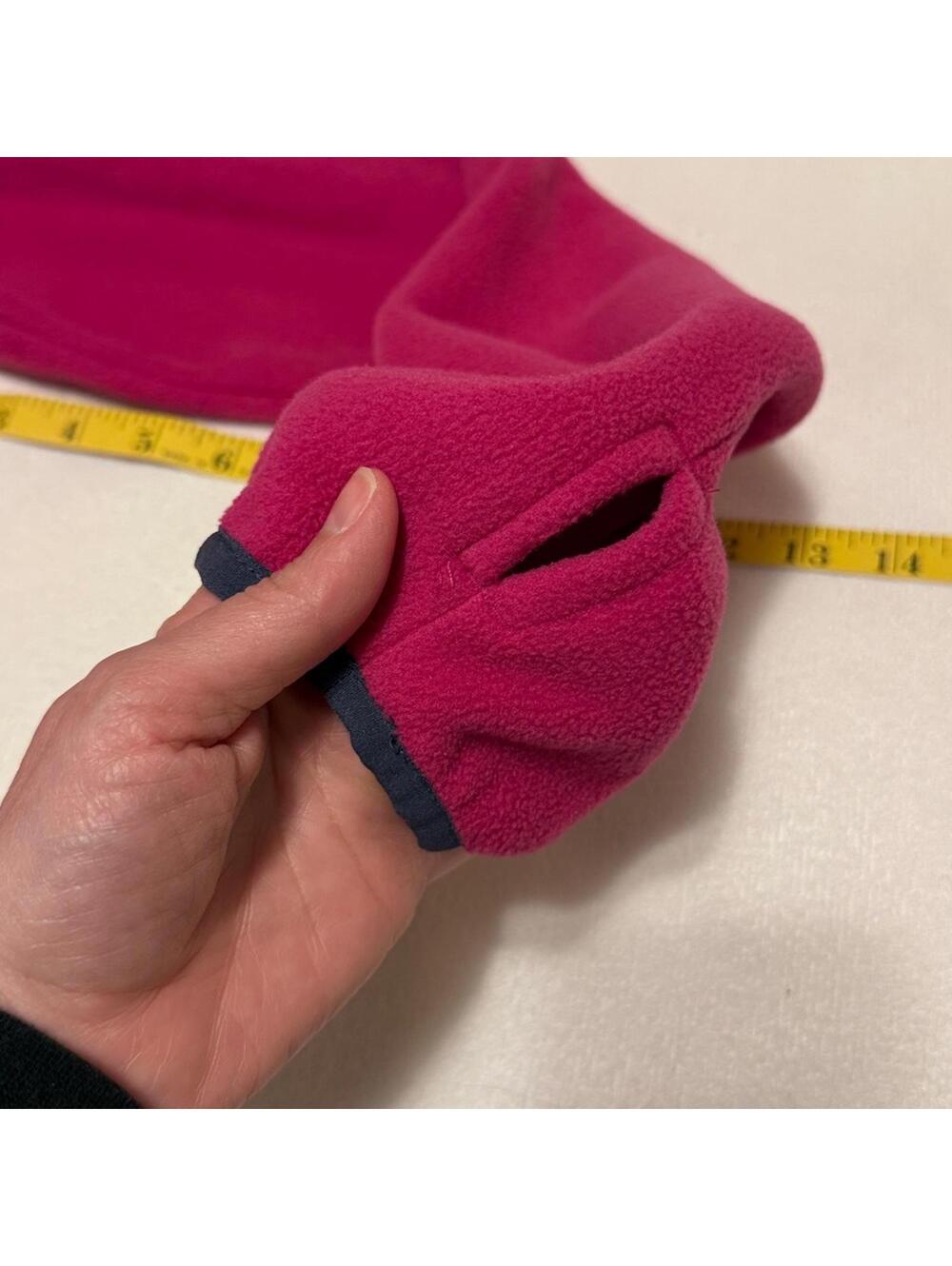 Columbia Girls Youth XL (18/20) Pink Full Zip Fleece Jacket — Fits Women's XS/S - Picture 8 of 8